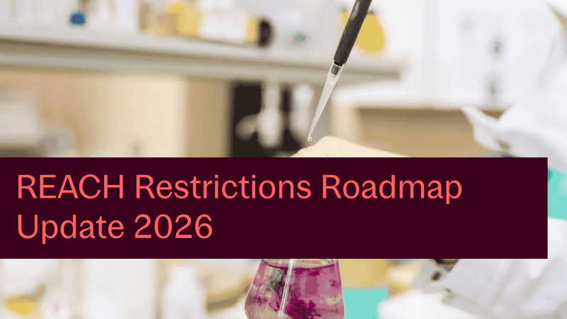 REACH Restrictions Roadmap 2026: PFAS, Chromium VI and Octocrylene in Focus REACH Restrictions Roadmap 2026: PFAS, Chromium VI and Octocrylene in Focus
